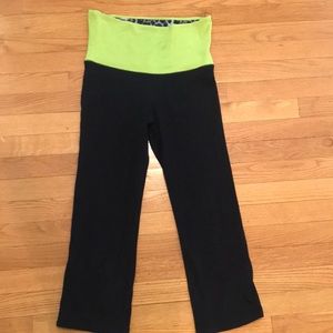 Express Cropped Fold Over Yoga Pants Sz S